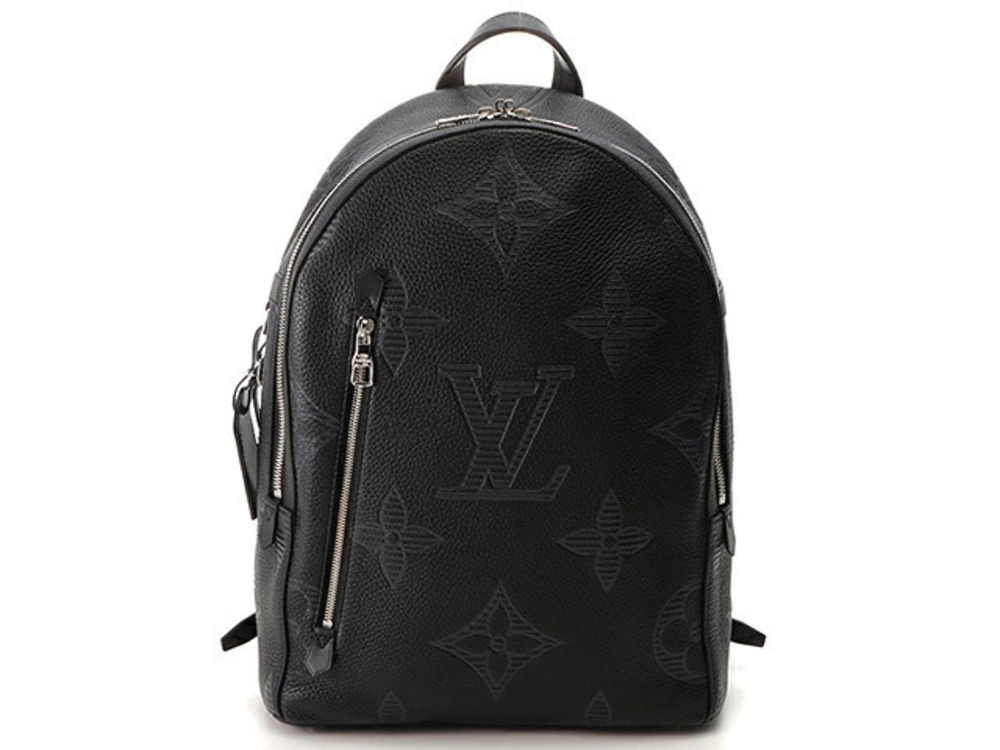LOUIS VUITTON Armand Backpack Mono Taurillon Shadow Black Noir Black